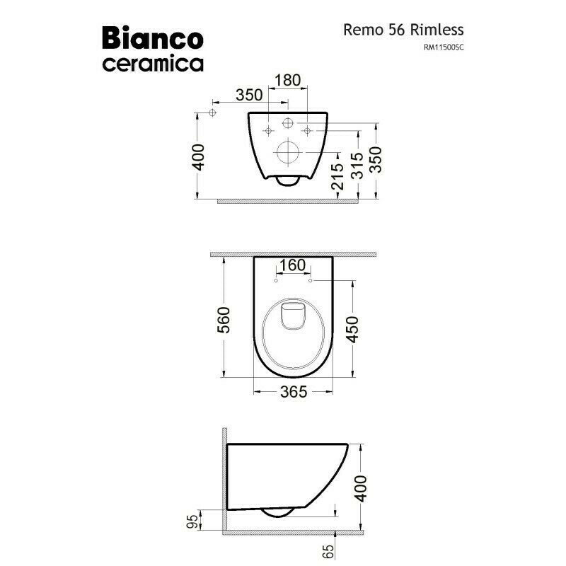 REMO RM 110 RIMLESS RM11000SC-300 52εκ