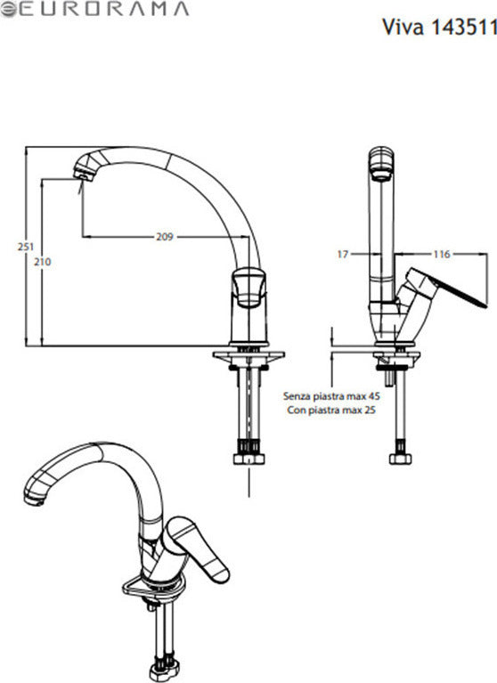 VIVA SINK BATTERY 143511 