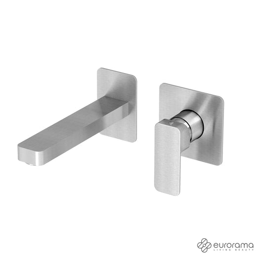 ΜΠΑΤΑΡΙΑ ΝΙΠΤΗΡΟΣ ΕΝΤΟΙΧΙΣΜΟΥ 2 ΟΠΩΝ QUADRA INOX FINISH 144904-110