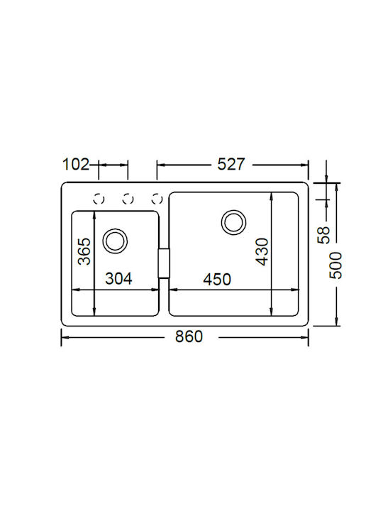 ΝΕΡΟΧΥΤΗΣ CRISTADUR MONO 15290 SCHOCK (86X50εκ)