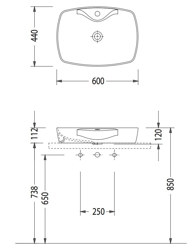 ΕΠΙΤΡΑΠΕΖΙΟΣ ΝΙΠΤΗΡΑΣ 1634-300 WHITE 60X44