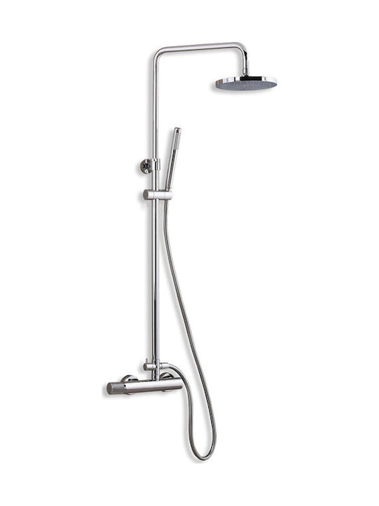 ΜΠΑΤΑΡΙΑ ΝΤΟΥΖΙΕΡΑΣ ELETTA TECNO CHROME 167066-100 (ύψος 110εκ)