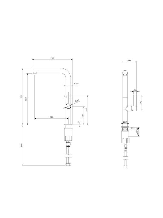 ΜΠΑΤΑΡΙΑ ΝΕΡΟΧΥΤΗ LEA 178170 CHROME