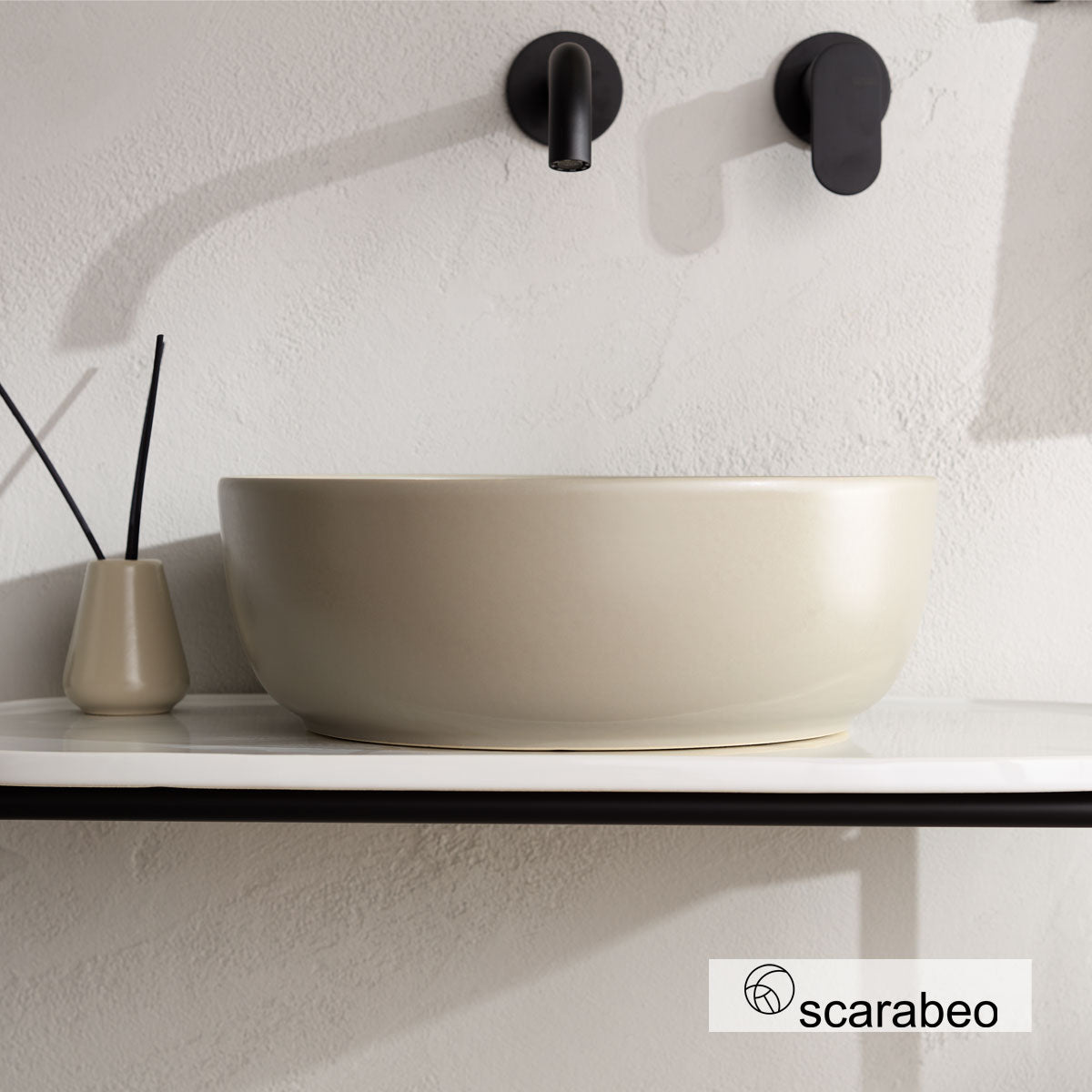 ΕΠΙΤΡΑΠΕΖΙΟΣ ΝΙΠΤΗΡΑΣ GLAM 1807-510 SAND Φ39εκ / Φ33εκ