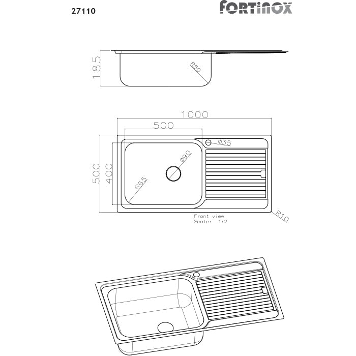 ΝΕΡΟΧΥΤΗΣ ARENA 27110-110 100Χ50