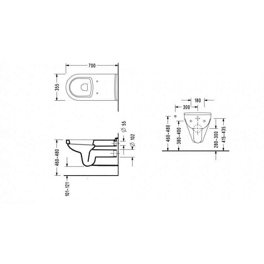 ΛΕΚΑΝΗ ΚΡΕΜΑΣΤΗ SENIOR 3045  70 X35.5εκ 304500SC-300