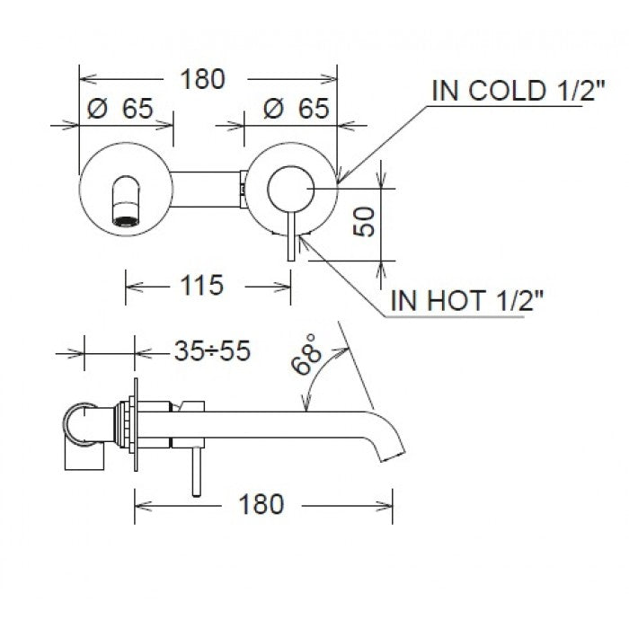 ΜΠΑΤΑΡΙΑ ΝΙΠΤΗΡΟΣ ΕΝΤΟΙΧΙΣΜΟΥ 2 ΟΠΩΝ ELLE CHROME 34032-100