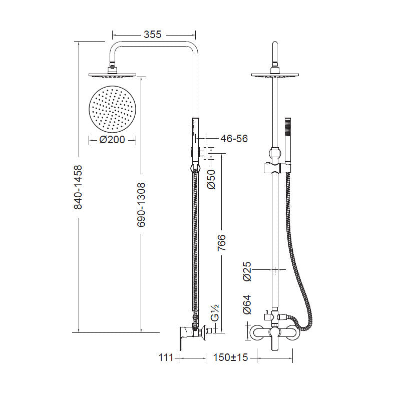 ΣΤΗΛΗ ΝΤΟΥΖ MIST CHROME 350065-100