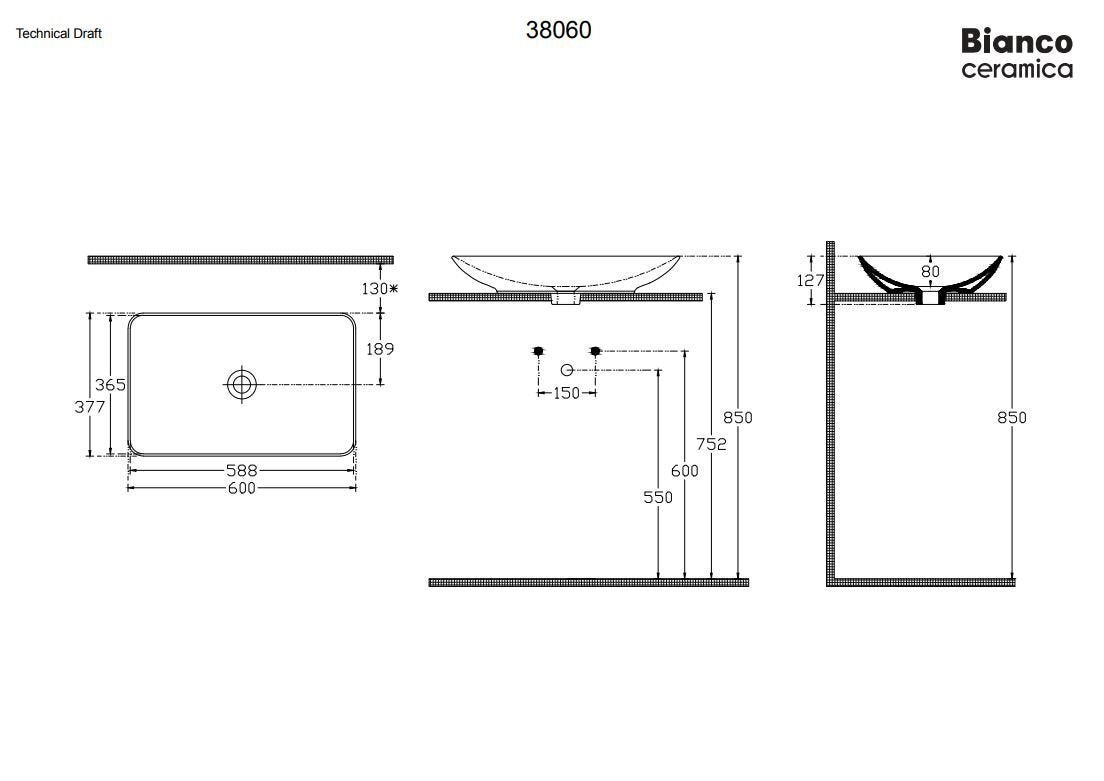 ΕΠΙΤΡΑΠΕΖΙΟΣ ΝΙΠΤΗΡΑΣ RIO 38060-300 WHITE 60X37.7