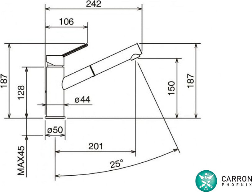 ΜΠΑΤΑΡΙΑ ΝΕΡΟΧΥΤΗ NEWPRO 42181-100 CHROME