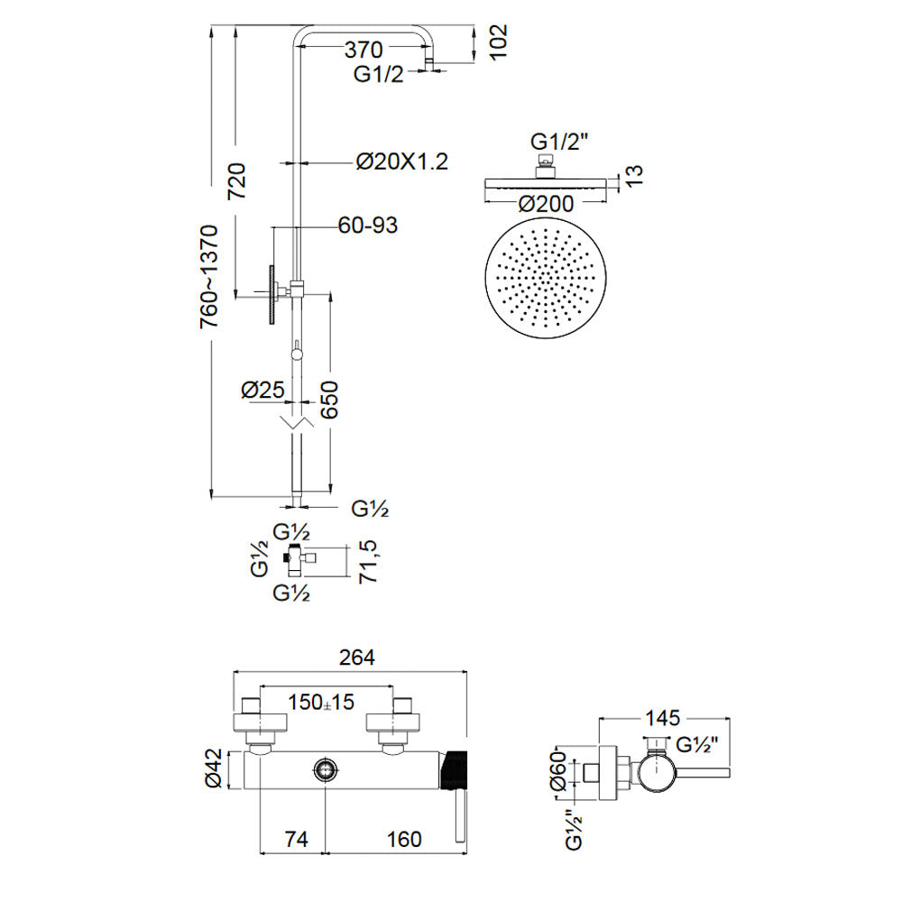 ΣΤΗΛΗ ΝΤΟΥΖ INDUSTRIAL INOX FINISH 512065-110