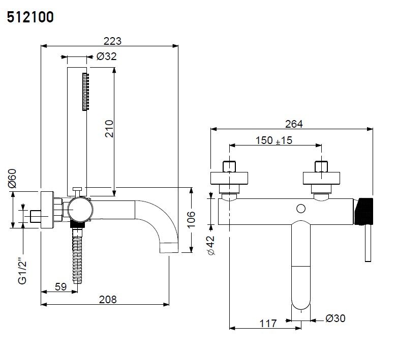 ΜΠΑΤΑΡΙΑ ΛΟΥΤΡΟΥ INDUSTRIAL CHROME 512100-100