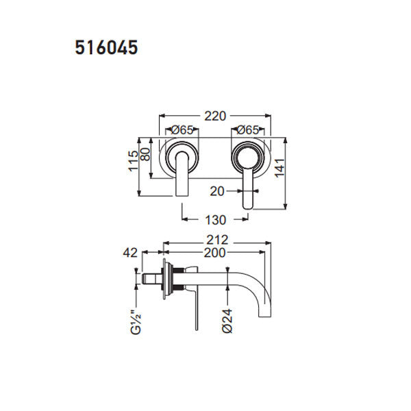 ΜΠΑΤΑΡΙΑ ΝΙΠΤΗΡΟΣ ΕΝΤΟΙΧΙΣΜΟΥ LUMIERE BLACK BRUSHED 516045-410