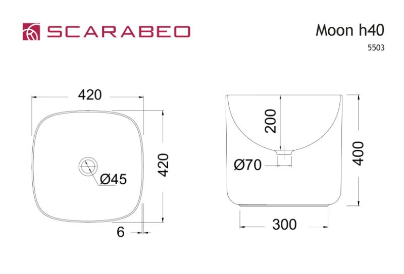 ΕΠΙΤΡΑΠΕΖΙΟΣ ΝΙΠΤΗΡΑΣ MOON 5503-300 42X42Xh40εκ