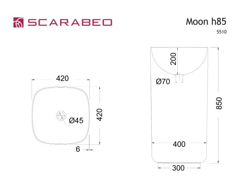 ΕΠΙΔΑΠΕΔΙΟΣ ΝΙΠΤΗΡΑΣ MOON 5510-300 42X42Xh85
