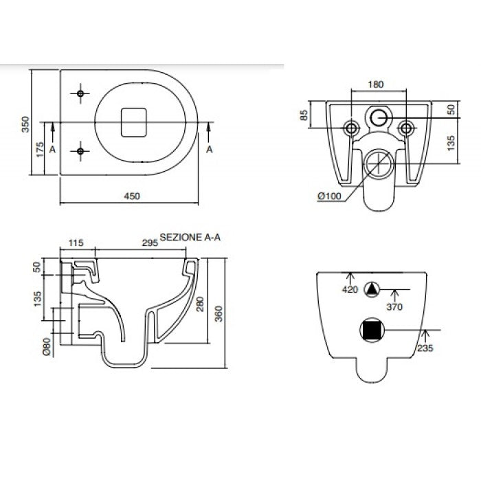 Moon CleanFlush® 552400C-300 45εκ