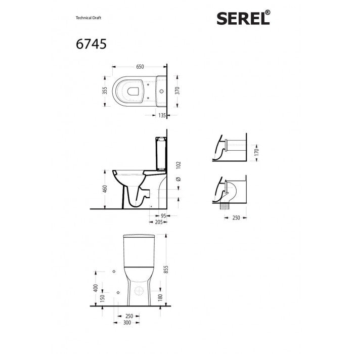 SENIOR 6745 Χ.Π. 65Χ35,5 - ΥΨ.46εκ 674500SC-300