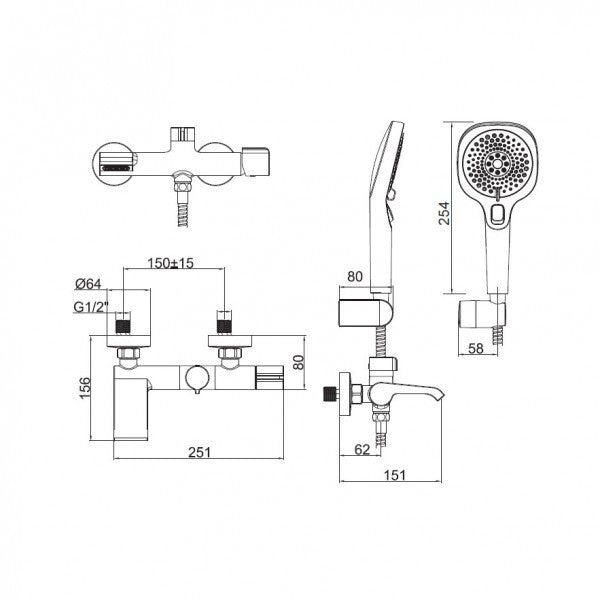 ΜΠΑΤΑΡΙΑ ΛΟΥΤΡΟΥ OCCO CHROME 7200-100