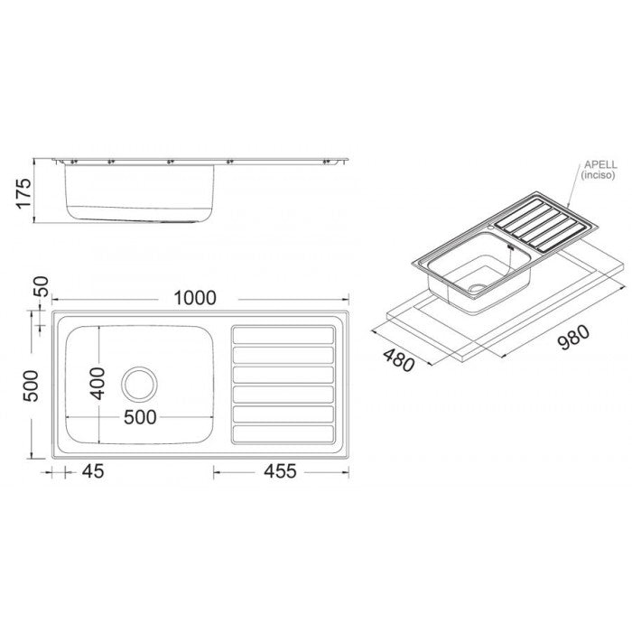 ΝΕΡΟΧΥΤΗΣ ANNIVERSARIO 8115-100 100X50εκ