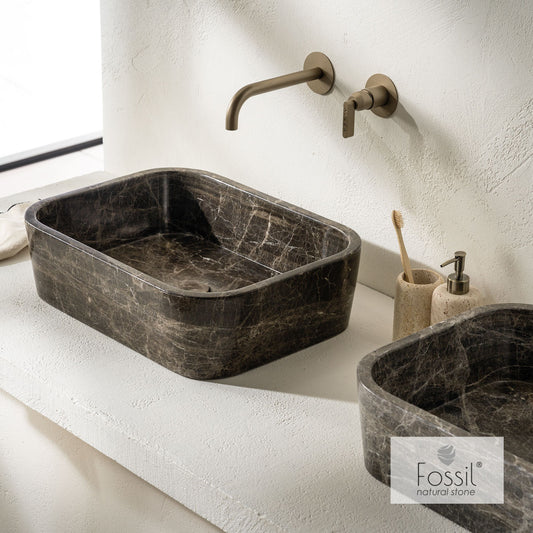 ΕΠΙΤΡΑΠΕΖΙΟΣ ΝΙΠΤΗΡΑΣ GAIA 60X38 EMPERADOR DARK