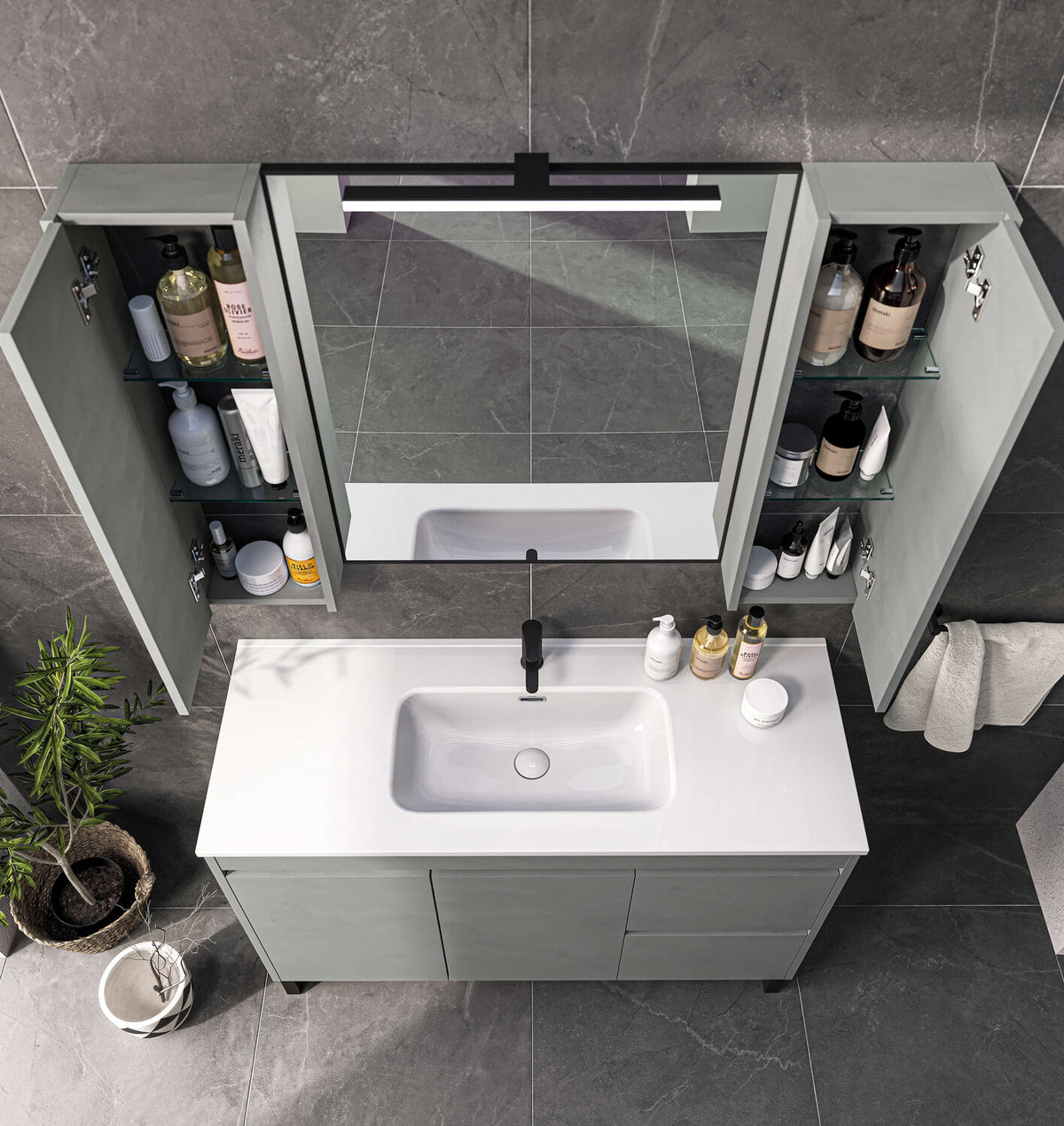 Bathroom furniture Zebis Eco 120 