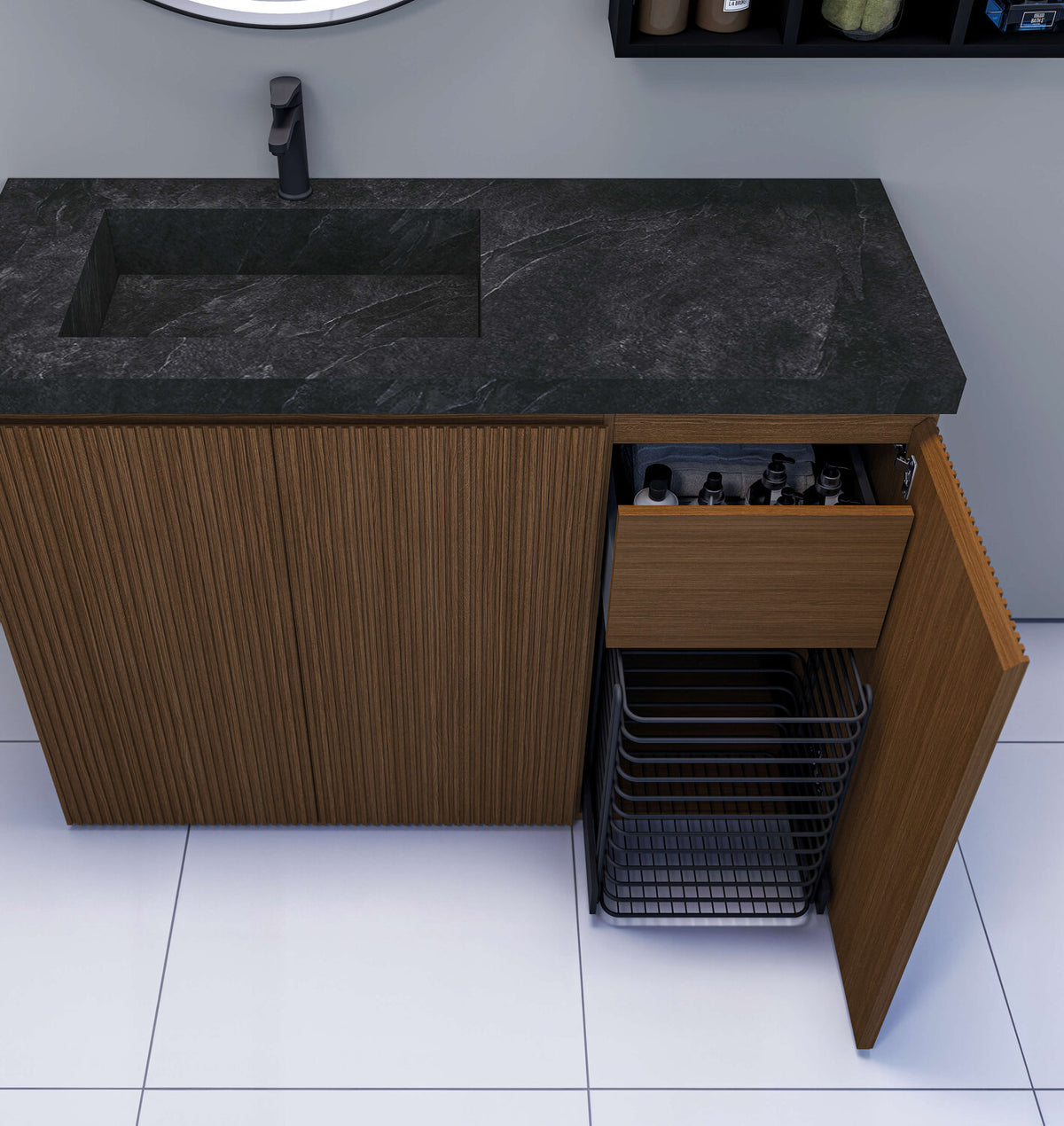 Bathroom furniture Zebis Floor 130 