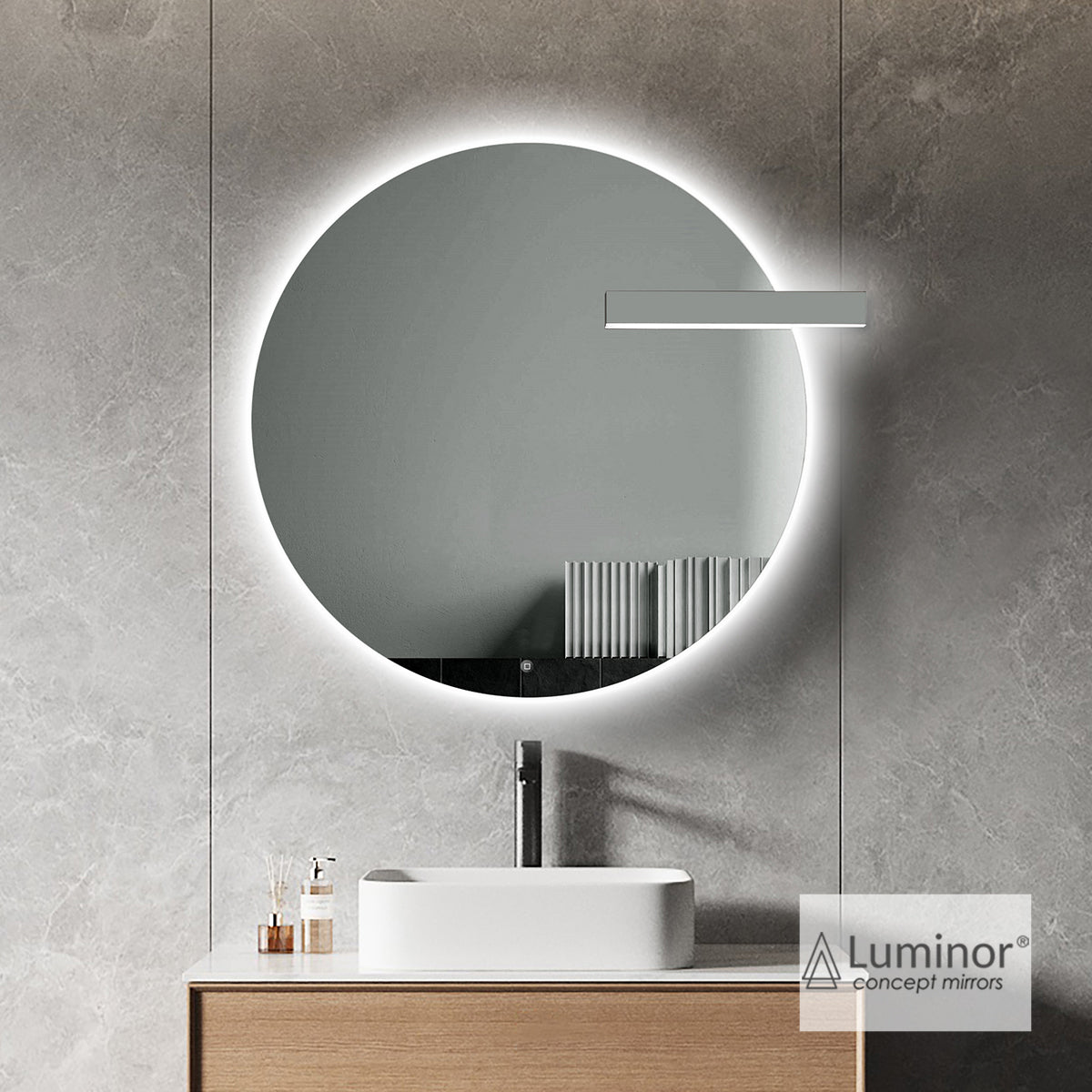 ΦΩΤΙΖΟΜΕΝΟΣ ΚΑΘΡΕΦΤΗΣ MILO Ø75