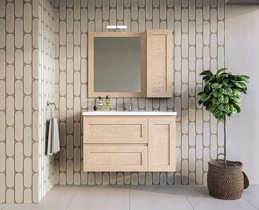 Bathroom furniture Zebis Rovere Rustic 100 