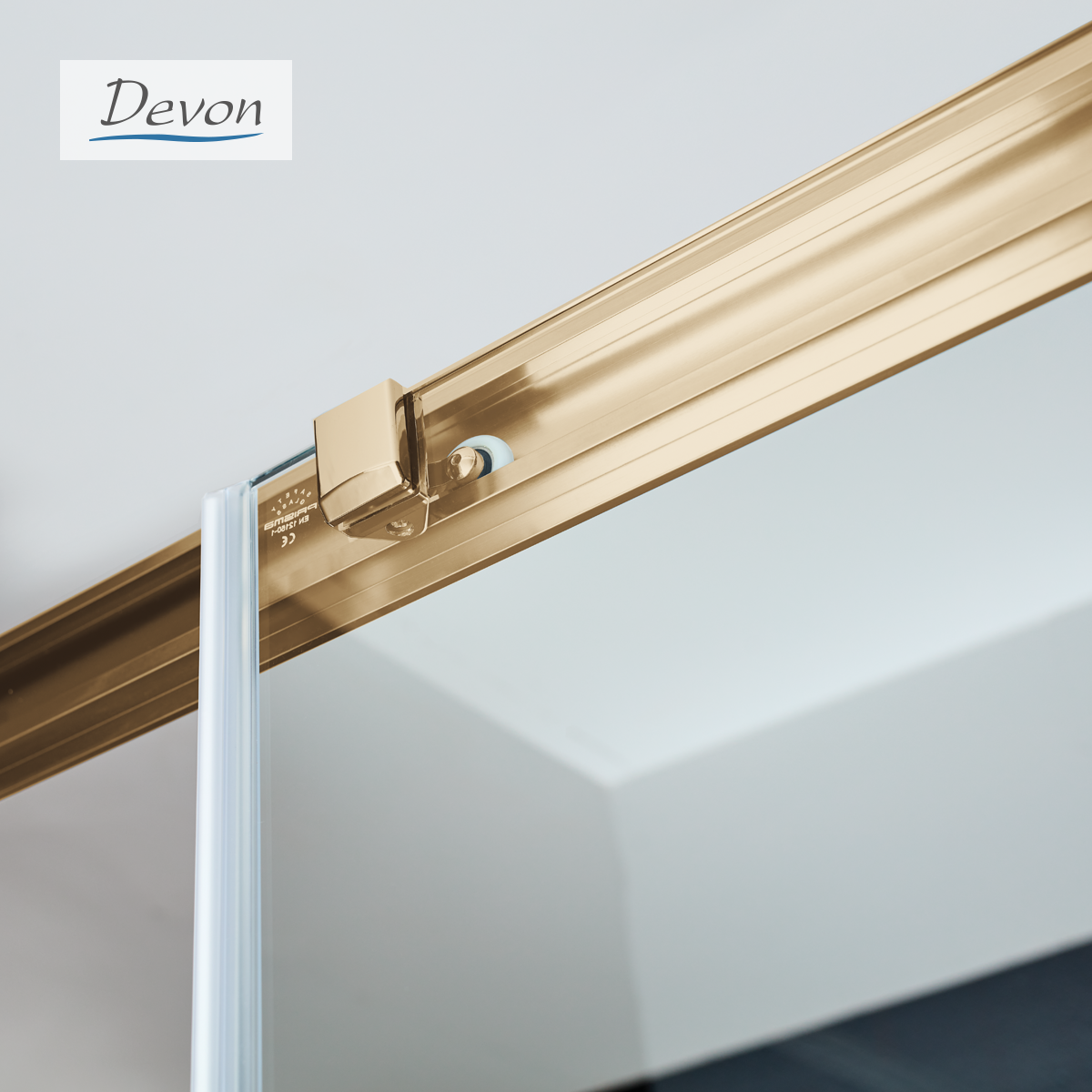 ΣΥΡΟΜΕΝΗ ΠΟΡΤΑ ΝΤΟΥΖΙΕΡΑΣ NOXX SLIDER 1+1 BRONZE BRUSHED PVD  H.200