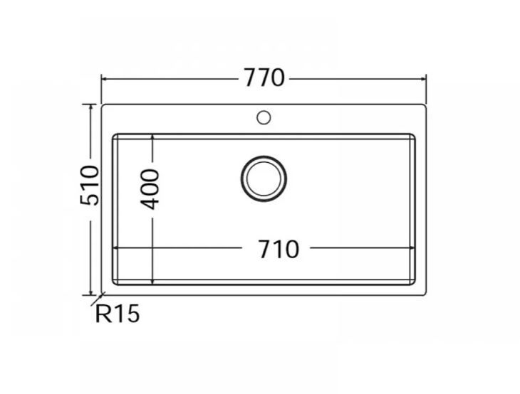 SINK LINEAR PLUS LNR75-110