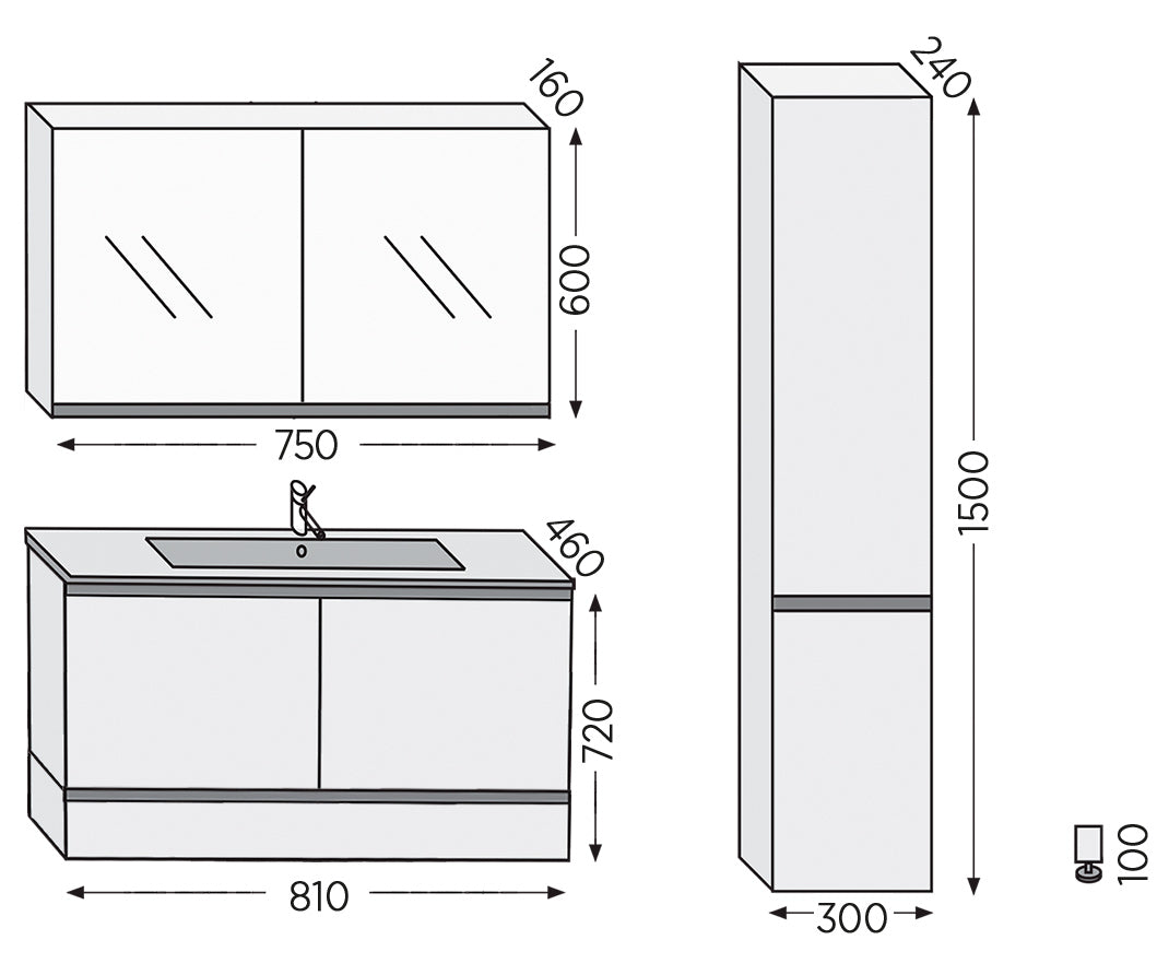 ROYAL BATH MALAGA WALNUT 72MLAWL