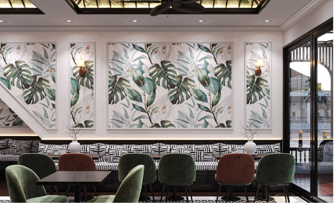 MONSTERA BLANCO DECOR 60X120