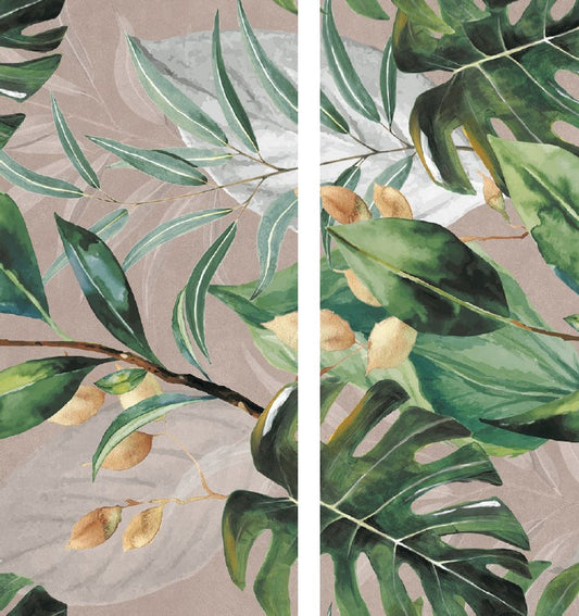 MONSTERA GREY DECOR 60X120