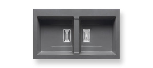 KARTESIO PYRAGRANITE SINK (86X50) 2B PYRAMIS