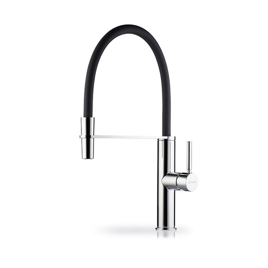 KITCHEN FAUCET CORNETTA 090920201 CHROME &amp; BLACK SILICON PYRAMIS 