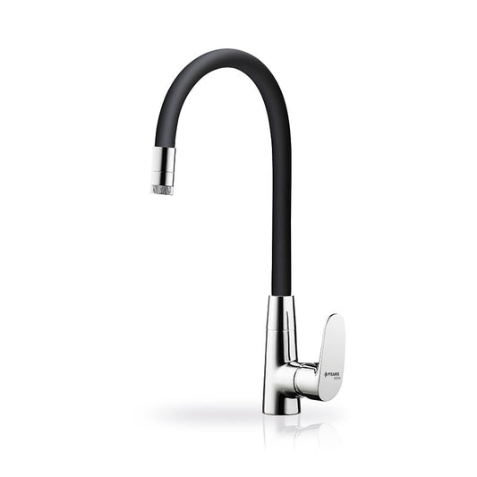 ELVIRA KITCHEN FAUCET 090926501 CHROME &amp; BLACK SILICON