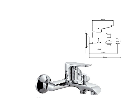 ΜΠΑΤΑΡΙΑ ΜΠΑΝΙΟΥ ΜΕ ΣΕΤ ΝΤΟΥΣ 086702 CHROME