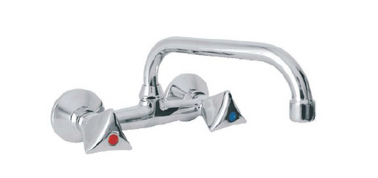 SIMPLE WALL SINK FAUCET SERIE GERMANY 070470 CHROME