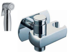 BIDET SWITCH SET WITH BRACKET &amp; BUTTON HARMONY 096948 CHROME