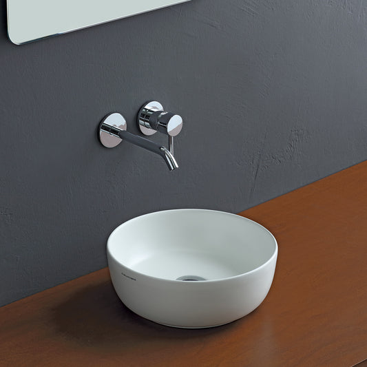 TABLE WASHER GLAM 1808 WHITE MATT Φ33