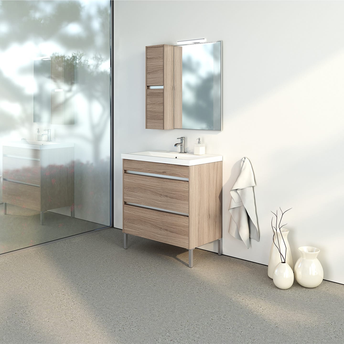 Bathroom furniture Zebis Elegance 080 