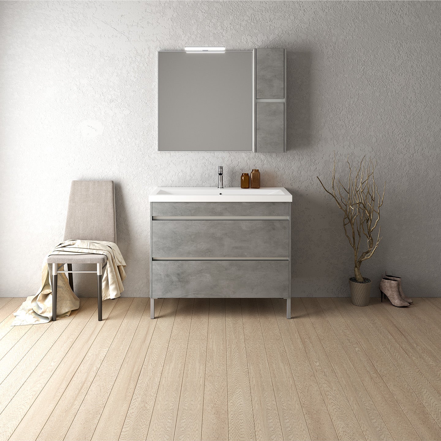 Έπιπλο Μπάνιου Zebis Elegance 100