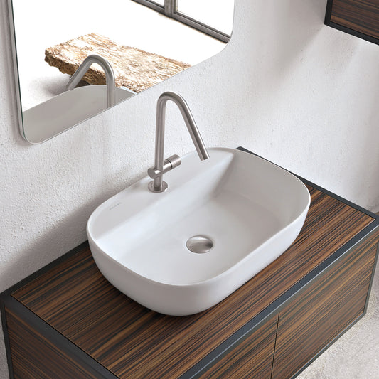 TABLE WASHER GLAM 1802R WHITE MATT 56X38