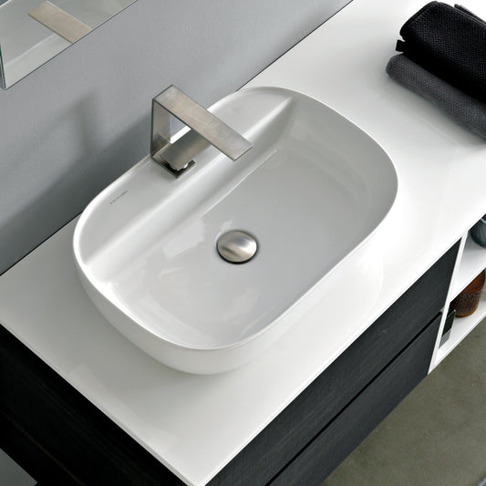 TABLE WASHER GLAM 1802R WHITE 56X38