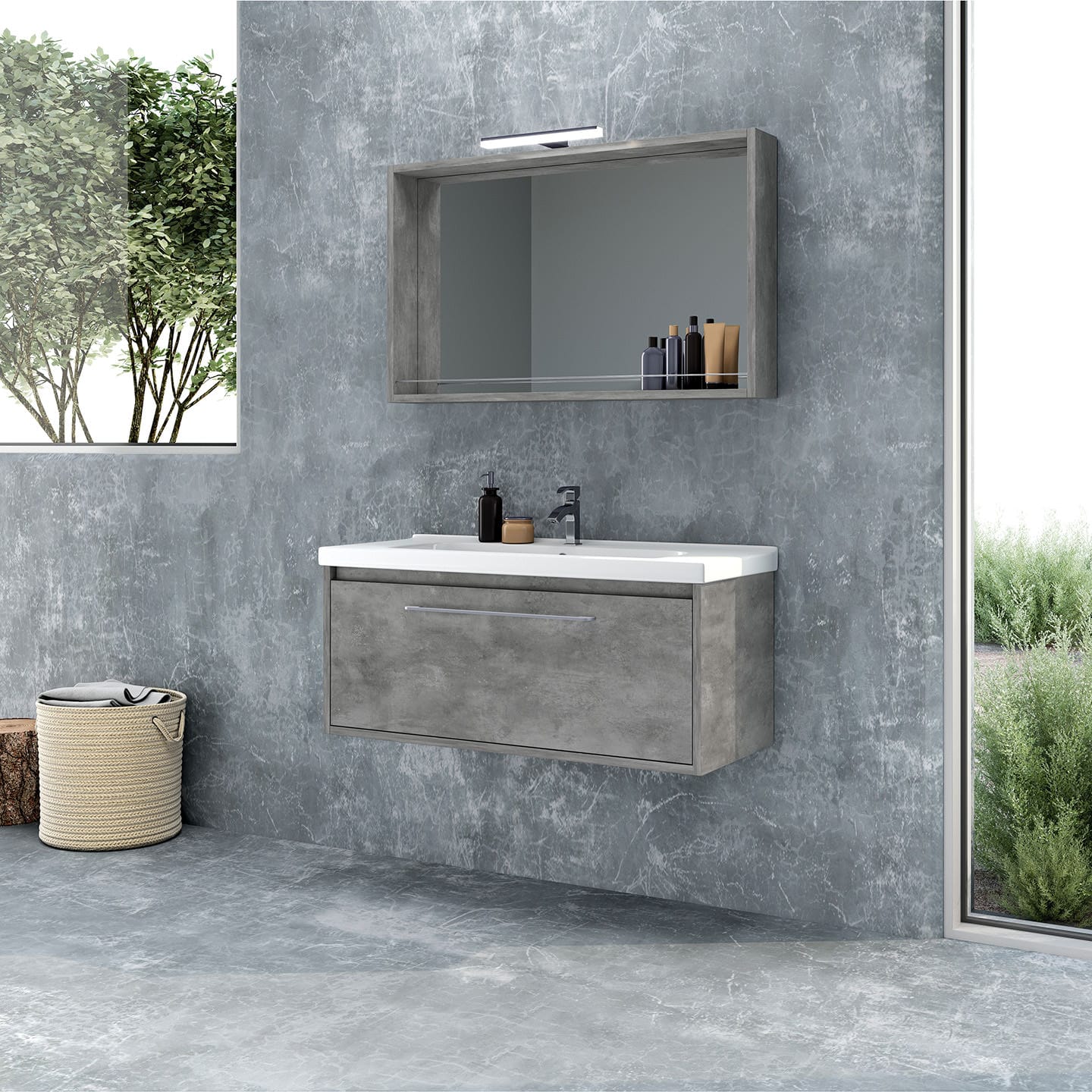 Zebis Matrix 101 Bathroom Furniture 