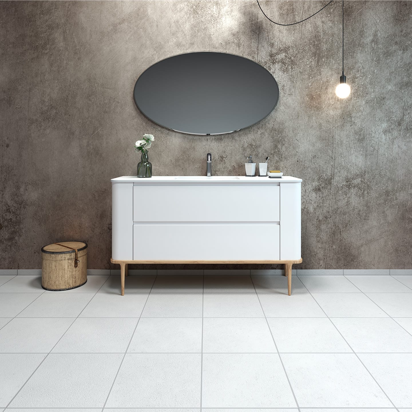 Bathroom furniture Oval 150 