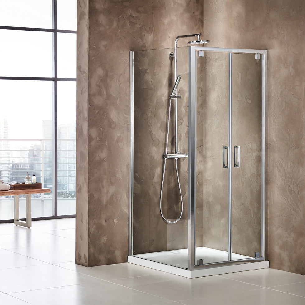 ΑΝΟΙΓΟΜΕΝΗ ΠΟΡΤΑ ΝΤΟΥΖΙΕΡΑΣ AXIS TWIN PIVOT CHROME