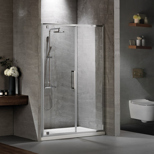 OPENING SHOWER DOOR PRIMUS PLUS PIVOT+INFILL CHROME 