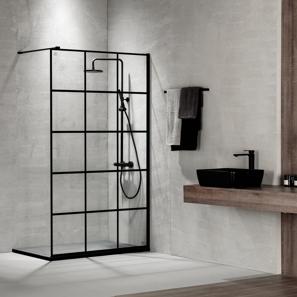 SHOWER CABINET IWIS DECOR BLACK MATT