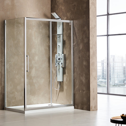 SLIDING SHOWER DOOR PRIMUS PLUS SLIDER (1+1) CLEAR GLASS 